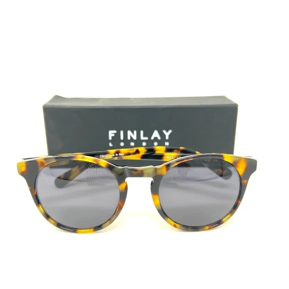 Finlay London Tortoise Round Sunglasses - Picture 1 of 2